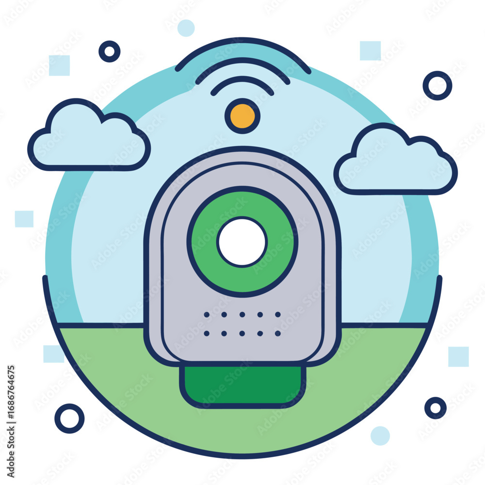 Poster smart home security camera with wi fi connectivity and cloud integration