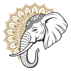 vector illustration of an elephant