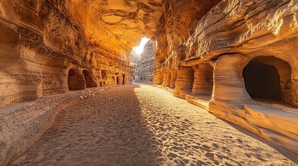 cave in petra jordan