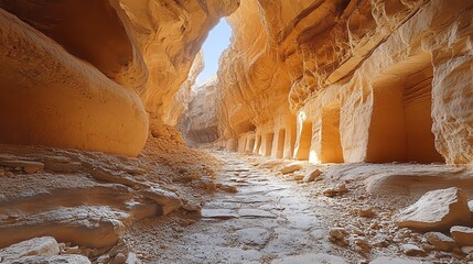 canyon in petra jordan
