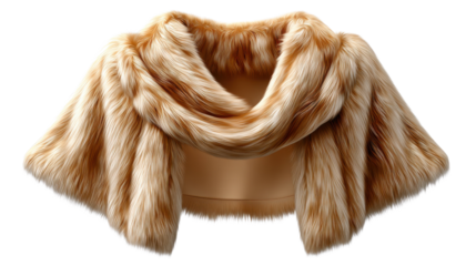 Elegant Fur Shawl: Capturing the allure and luxurious feel of a lavish, cozy faux fur shawl, an embodiment of grace and sophistication. This image is a celebration of style, quality.