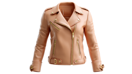 Stylish Leather Jacket: This luxurious leather jacket drapes effortlessly. Featuring sleek lines, a classic collar, and exquisite detailing, perfect for adding a touch of sophistication.