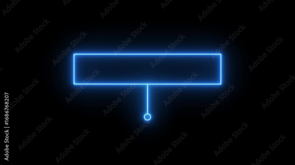 Fototapete animated glowing callout elements and hud graphics. cyan color ,neon callout elements designed for t