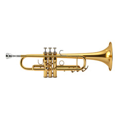 Fototapeta premium trumpet isolated on white background