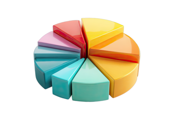 Colorful 3D pie chart (2)