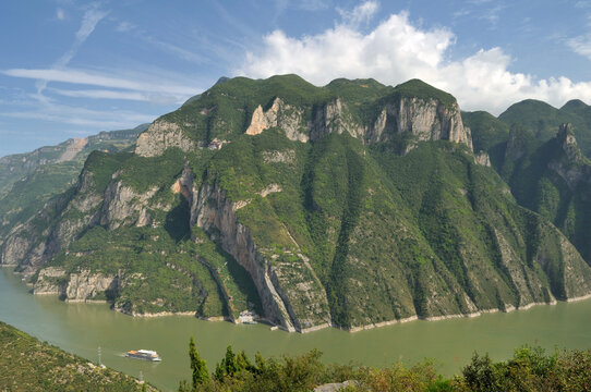 Chongqing, China: The Scenic Beauty of Wu Gorge in the Three Gorges of the Yangtze River.