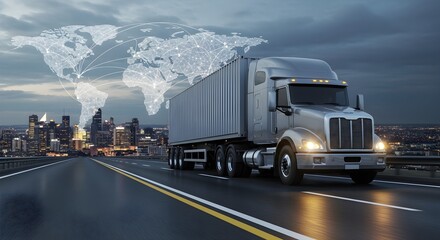 Global Logistics and Transportation Concept