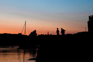 Crabbing at Sunset