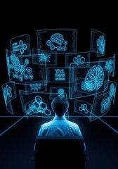 AI Data Analysis: Futuristic Technology Concept