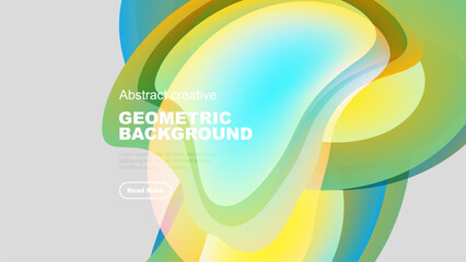 Abstract design features flowing shapes, vibrant colors, gradient effect. Modern aesthetic suitable for digital projects.
