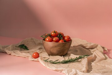 Vibrant Cherry Tomatoes & Rosemary A Culinary Still Life