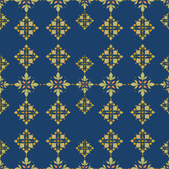 seamless pattern with golden stars