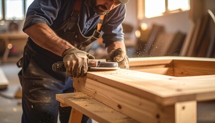 Master Craftsman Honing Woodworking Skills with Precision