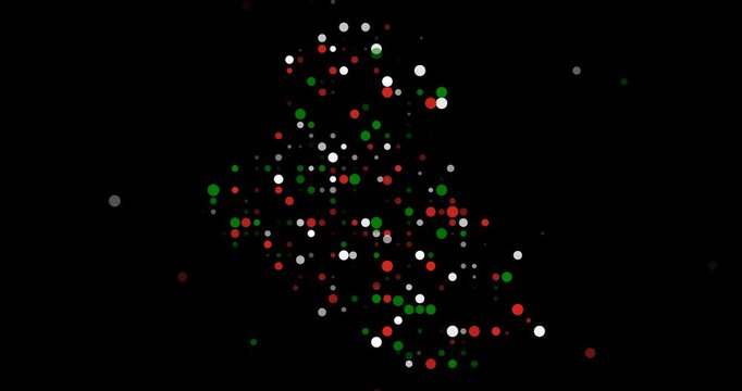 Generative Flow Of Dots Shaping Iraq