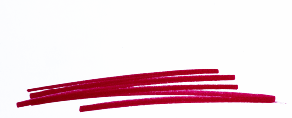 Red underline isolated on transparent