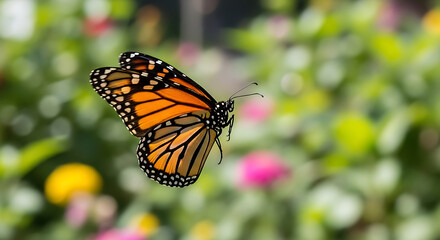 Fototapeta premium butterfly on flower