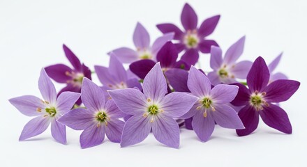 Obraz premium 可憐な紫の花束 柔らかな光で輝く. AI Generated