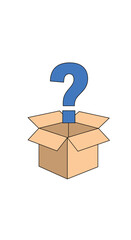What is inside this open cardboard box a mysterious surprise awaits discovery
