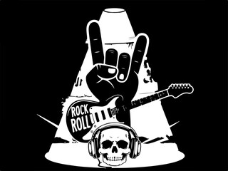 Rock and Roll Music Vector Graphics Bundle