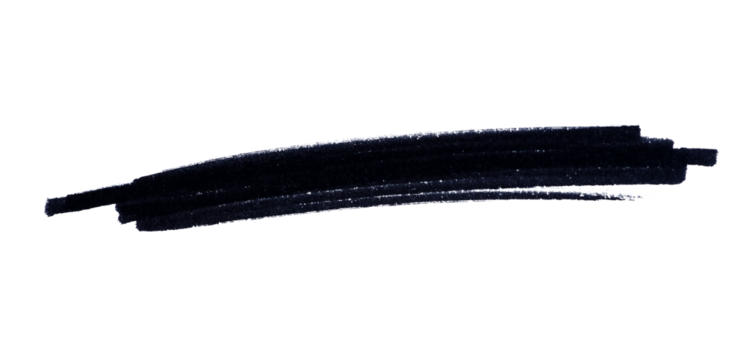 Black Hand-Drawn Line PNG - Zig-Zag Underline Strike Through Image, Abstract Brush Stroke, Isolated Marker Lines png, Bold Ink Strokes for Design and Art