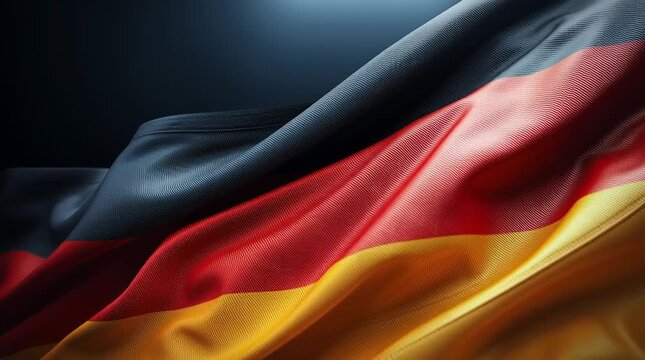 Germany flag waving in the wind