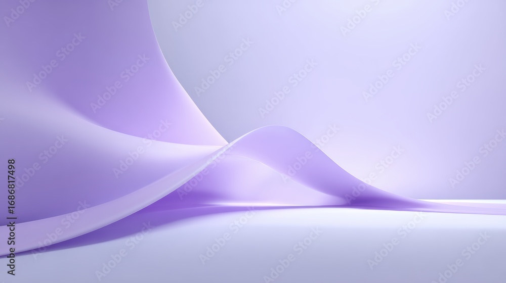 Poster soft lavender waves create a calming and serene backdrop for creative projects and presentations.