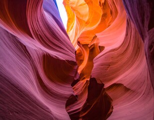 Vibrant sandstone canyon