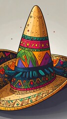 Vibrant sombrero design