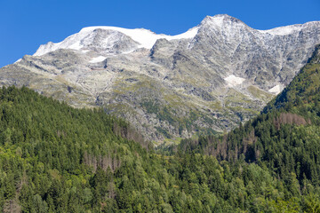 The French Alpine Glacier Armancette is getting smaller every year