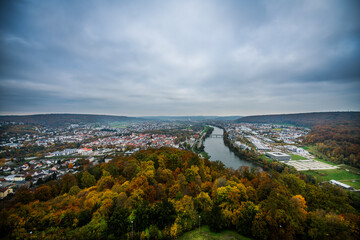 aerial view of the city