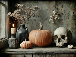 Halloween Skull Wall Art