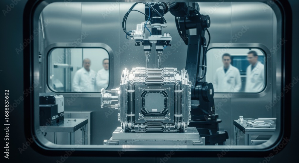 Poster hot cell environment equipped with advanced radiation protection tooling for developing fusion react