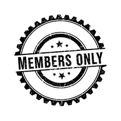 Fototapeta premium grunge rubber stamp with the text Members Only