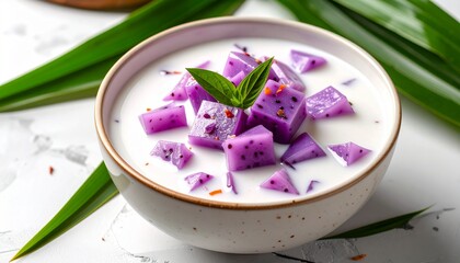 Chè Khoai Môn Taro sweet soup. Vietnamese Dessert Cuisine