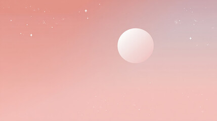 Dreamy Starry Sky and Moonlit Night with Gradient Sky Scenery