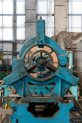 Close-Up Detail of an Old Industrial Machine