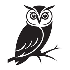 owl sitting on a branch