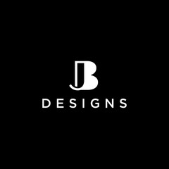 Obraz premium BJ creative logo design inspiration