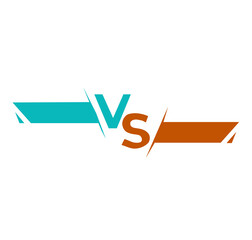 VS logo fight element of game vector design on white background