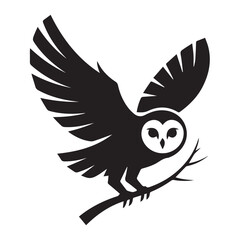 eagle owl vector illustration