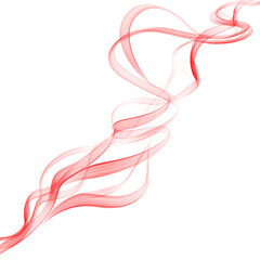 Red smoke on white background