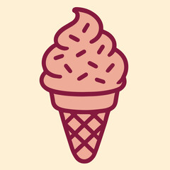 ice cream vector illustration