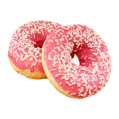 Pink Frosted Donuts with Sprinkles