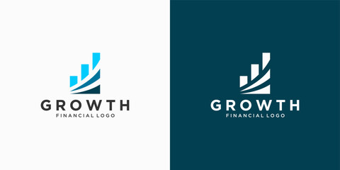 Unique Financial Chart Logo Design Inspiration