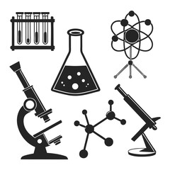 Scientific laboratory equipment and molecular structures science tools