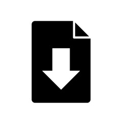 Fototapeta premium Download a document - vector icon