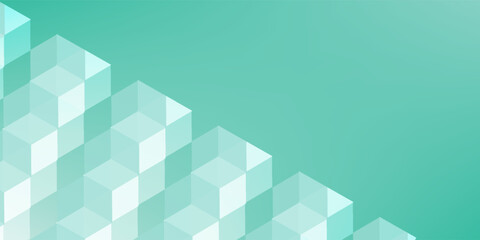 Obraz premium Mint green hexagon pattern background looks like honeycomb vector illustration modern graphic lighting effect.