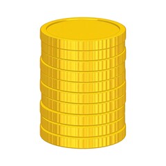 Stack of gold coins
