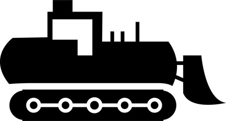 bulldozer vector illustration