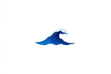 Obraz premium Abstract graphic of a stylized ocean wave.